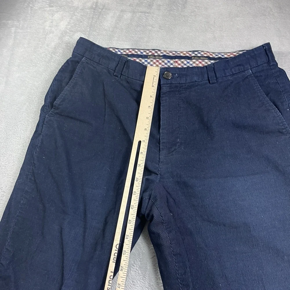 Brooks Brothers Clark Corduroy‎ Dress Pants Men's 36x30* Navy Cotton Pleated